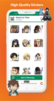 Scaricare Anime Stickers for WhatsApp Personalizzazione per Android Screenshot 2