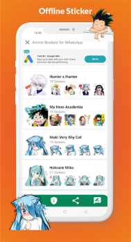Scaricare Anime Stickers for WhatsApp Personalizzazione per Android Screenshot 3