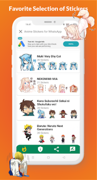Scaricare Anime Stickers for WhatsApp Personalizzazione per Android Screenshot 7