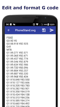 Scaricare G-code Generator Lavoro per Android Screenshot 3