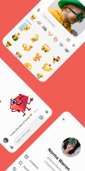 Scaricare Gem Space: blogs, chats, calls Comunicazione per Android Screenshot 2