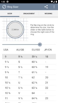 Scaricare Ring Sizer by Jason Withers © Stile di vita per Android Screenshot 2