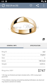 Scaricare Ring Sizer by Jason Withers © Stile di vita per Android Screenshot 6