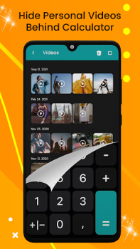 Scaricare Calcolatrice Segreta Hide App Lettori ed editor video per Android Screenshot 6