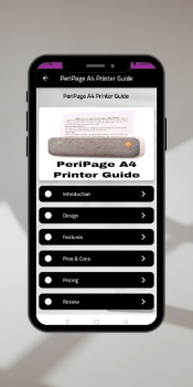 Scaricare PeriPage A4 Printer Guide Lavoro per Android Screenshot 3