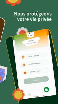Scaricare Le Prêt–Prêt d’Argent Mobile Finanza per Android Screenshot 5