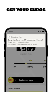 Scaricare Macadam - Cammina e Guadagna Salute e fitness per Android Screenshot 5