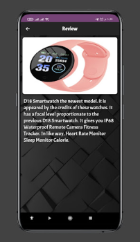 Scaricare D18 Smart Watch guide Strumenti per Android Screenshot 4