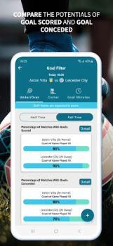 Scaricare Goal Filter - Football Stats Lo sport per Android Screenshot 2