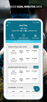 Scaricare Goal Filter - Football Stats Lo sport per Android Screenshot 7