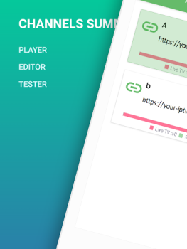 Scaricare IPTV 3in1 - M3U Play Test Edit Lettori ed editor video per Android Screenshot 5