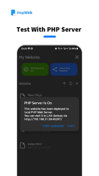 Scaricare HopWeb: Edit & Run PHP/HTML Strumenti per Android Screenshot 6