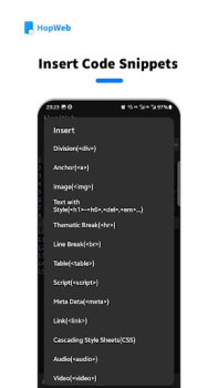 Scaricare HopWeb: Edit & Run PHP/HTML Strumenti per Android Screenshot 7