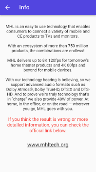Scaricare MHL Checker - Control HDMI Strumenti per Android Screenshot 3