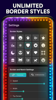 Scaricare Edge Lighting - Colors Border Personalizzazione per Android Screenshot 4