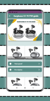 Scaricare Earphones XY-70 TWS guide Notizie e riviste per Android Screenshot 3