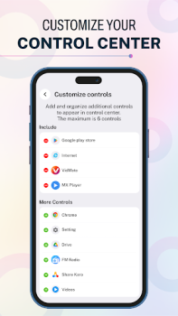Scaricare iOS 17 - Control Center App Personalizzazione per Android Screenshot 2