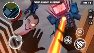 Scaricare Skbidi Toilet War: FPS Shooter Azione per Android Screenshot 2