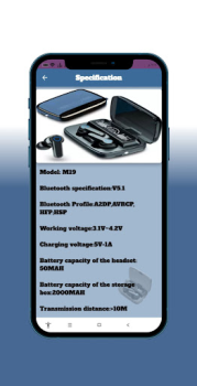 Scaricare M19 TWS Wireless Guide Libri e guide per Android Screenshot 3