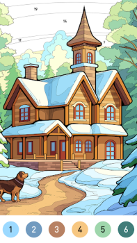 Scaricare House Color by number game Giochi da tavolo per Android Screenshot 3