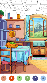 Scaricare House Color by number game Giochi da tavolo per Android Screenshot 4