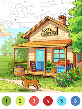 Scaricare House Color by number game Giochi da tavolo per Android Screenshot 7
