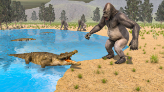 Scaricare Angry Wild Gorilla Animal Game Avventure per Android Screenshot 2