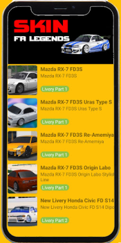 Scaricare Skin FR Legends Livery Mods Intrattenimento per Android Screenshot 2