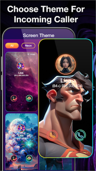Scaricare Color Phone: Call Screen Theme Personalizzazione per Android Screenshot 4