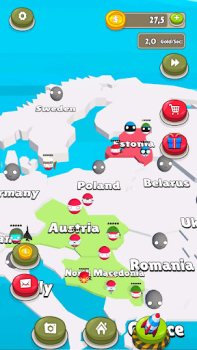 Scaricare Country Balls: Idle War 3D Arcade per Android Screenshot 2