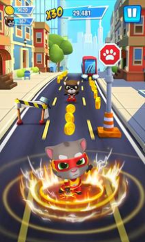 Scaricare Talking Tom Hero Dash Azione per Android Screenshot 5