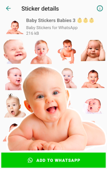 Scaricare Baby Stickers for WhatsApp Comunicazione per Android Screenshot 2