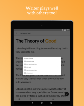 Scaricare Writer - Scrivi, discuti, sinc Lavoro per Android Screenshot 3