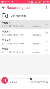 Scaricare ASUS Sound Recorder Strumenti per Android Screenshot 3