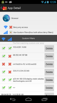 Scaricare NoRoot Firewall Lavoro per Android Screenshot 2