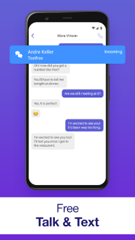 Scaricare Text Free: Second Phone Number Sociale per Android Screenshot 4