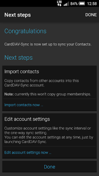 Scaricare CardDAV-Sync free Lavoro per Android Screenshot 4