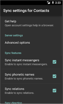 Scaricare CardDAV-Sync free Lavoro per Android Screenshot 6