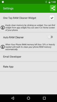 Scaricare Clean RAM Memory Strumenti per Android Screenshot 3