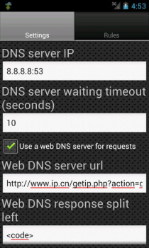 Scaricare DNS Server Strumenti per Android Screenshot 3