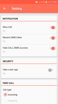Scaricare Fake Call and Sms Intrattenimento per Android Screenshot 3