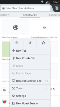 Scaricare FlashFox - Flash Browser Lavoro per Android Screenshot 4