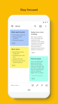 Scaricare Google Keep: note ed elenchi Lavoro per Android Screenshot 5
