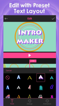 Scaricare Intro Maker -video intro outro Lettori ed editor video per Android Screenshot 2