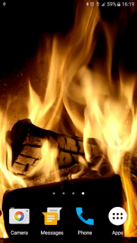 Scaricare Fireplace Live Wallpaper Personalizzazione per Android Screenshot 2