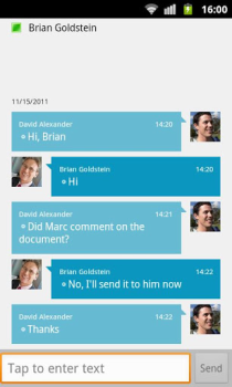 Scaricare Lync 2010 Affari per Android Screenshot 3