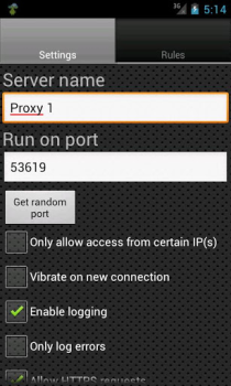 Scaricare Proxy Server Strumenti per Android Screenshot 2
