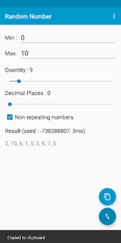 Scaricare Random Number Strumenti per Android Screenshot 2