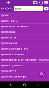Scaricare Russian French Dictionary Libri e guide per Android Screenshot 4