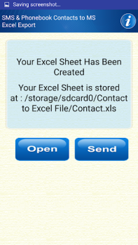 Scaricare Save Phonebook & SMS to Excel Strumenti per Android Screenshot 3